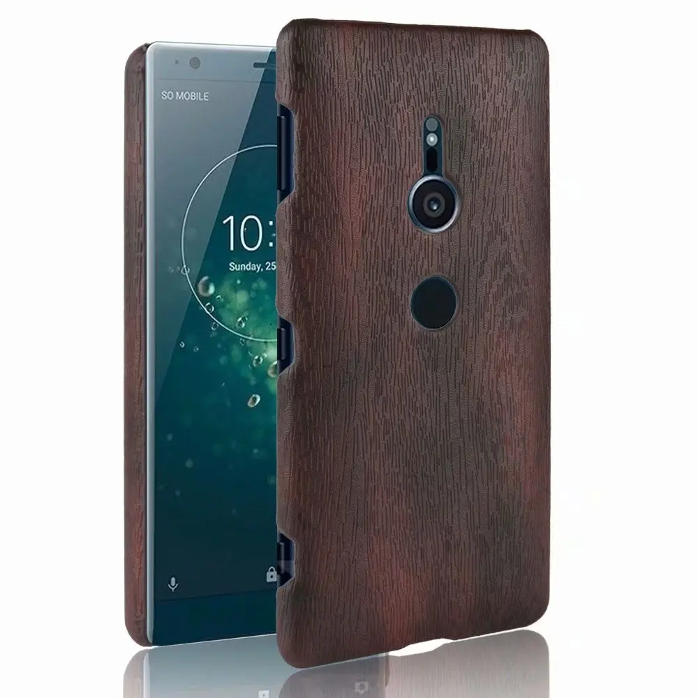 Дерево покрытия кожи для sony XZ2 чехол амортизирующие трудно шт мобильного
