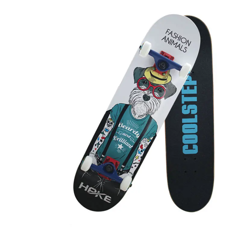 Профессиональный Канадский кленовый 4 колесный скейтборд с двойным рокером 31