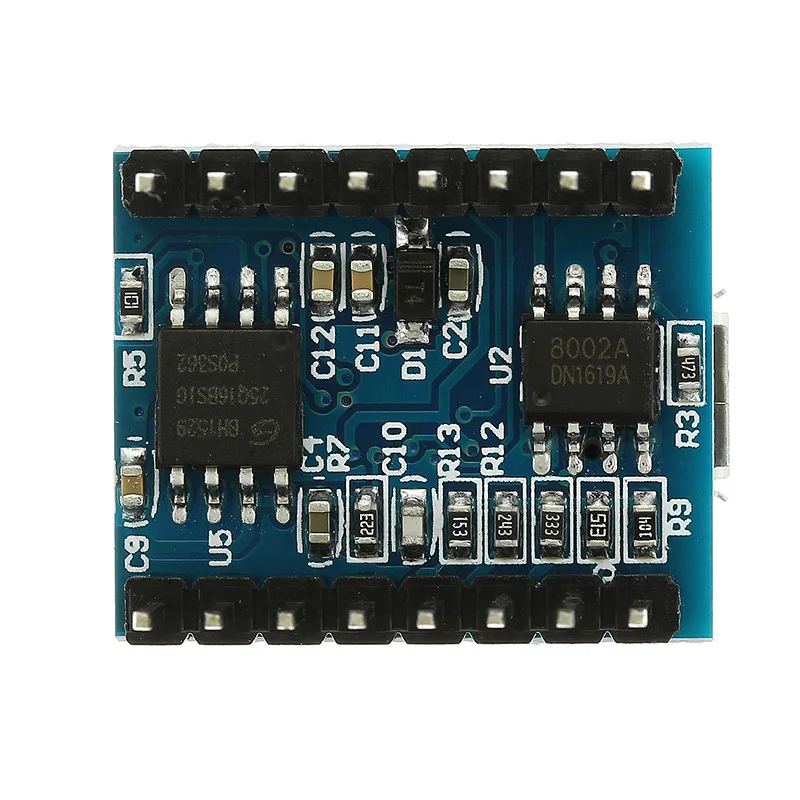 LEORY 5 шт. JQ6500 MP3 плеер звук голоса UART модуль 16 P Мбит ЦАП TF карта u диск формат USB