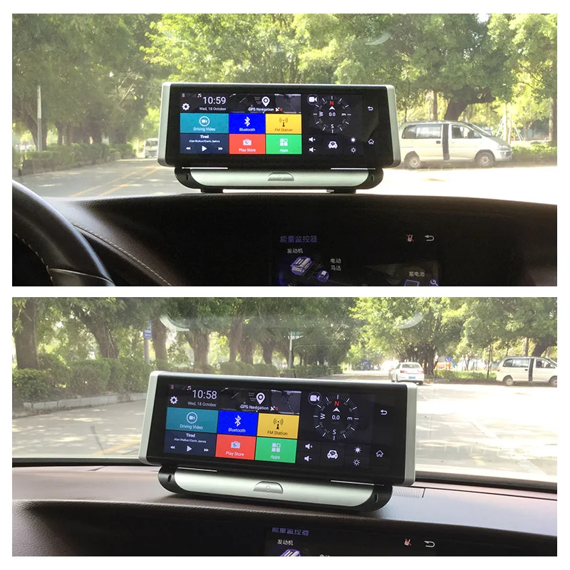 VEHON 4G ADAS Автомобильный dvr камера gps 7 84 &quotAndroid 5 1 Dashcam регистратор Full HD 1080p видео