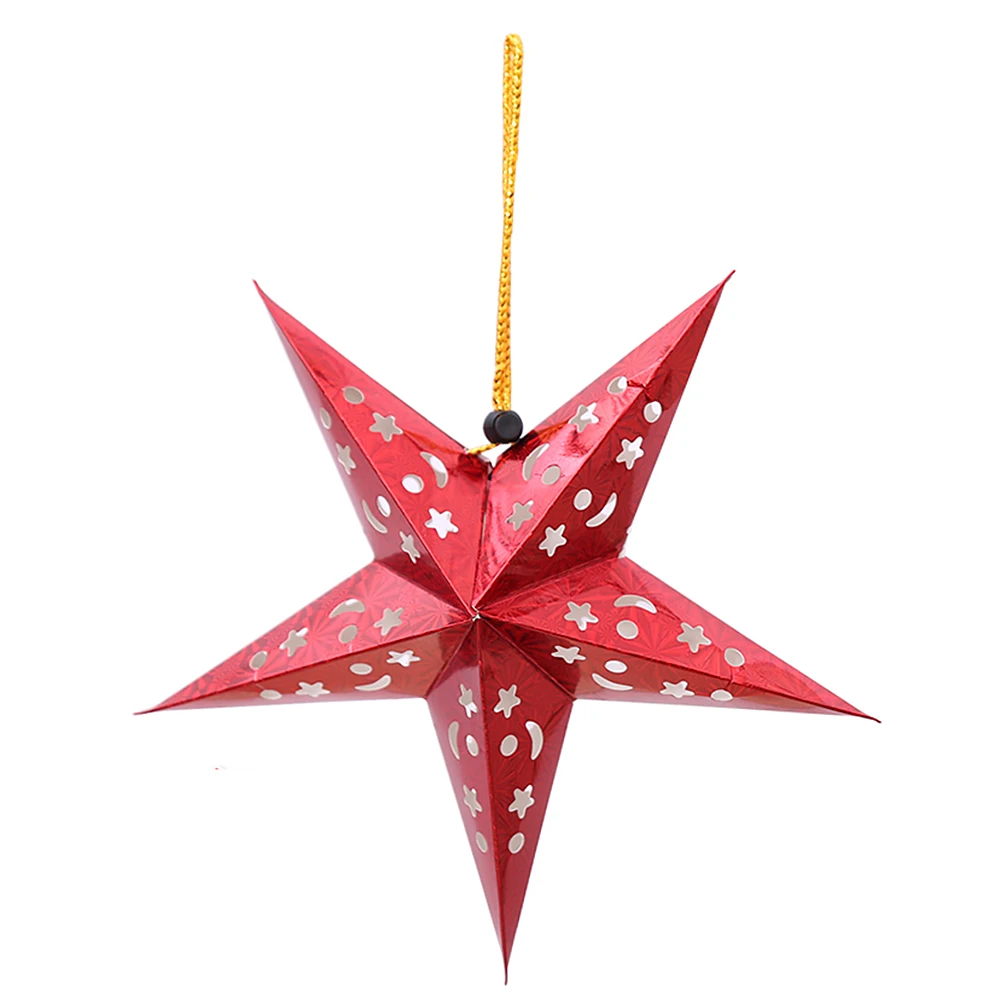 Wonder-Land 3D Hollow Paper Star Bar Ceiling Christmas Colorful Wedding Festival Decor | Дом и сад