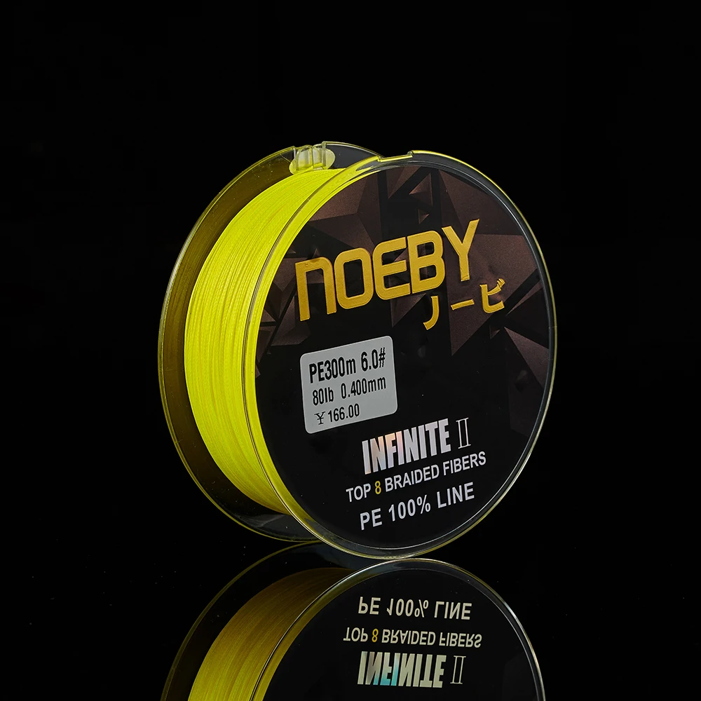 NOEBY плетеная леска с 8 нитками 300 м 0 2 # прочная высокопрочная из полиэтилена для