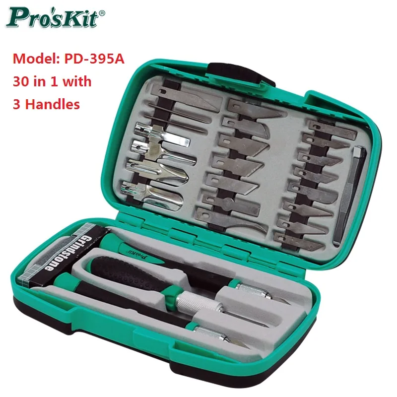 

Многофункциональный Набор ножей для хобби ProsKit Deluxe, лезвие для резьбы, сменные лезвия для высокоточного ножа