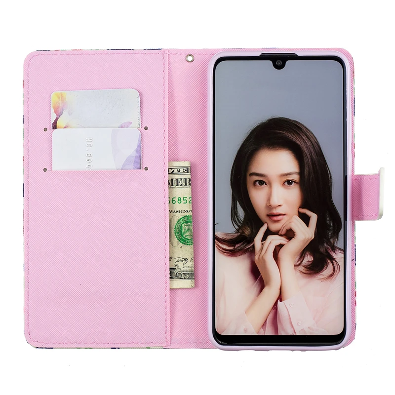 Стильный кожаный флип чехол для Huawei P30 P20 Pro P Smart Plus Y5 Y6 Y7 2019 Honor 8A 8C 7C 10i 10 Lite 2018