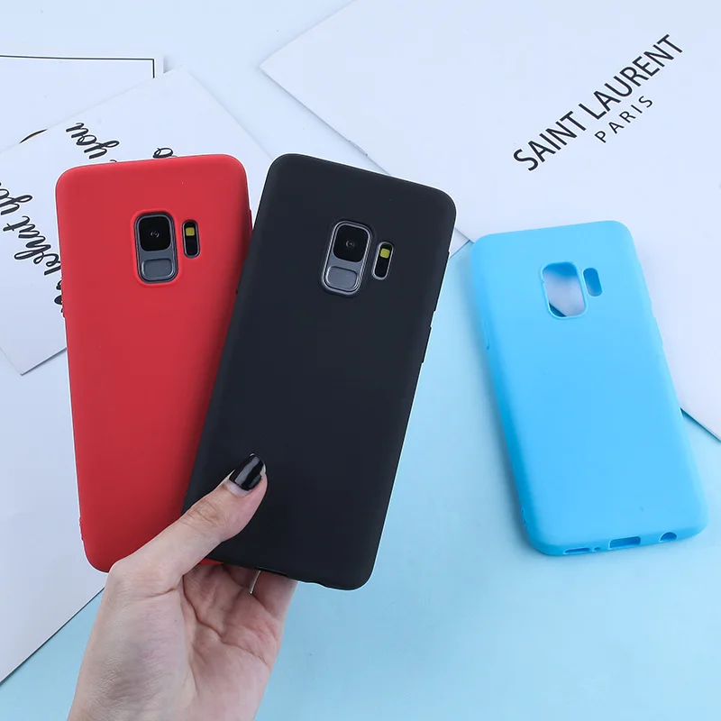 Роскошный чехол для Samsung Galaxy S9 чехлы карамельных цветов из ТПУ S8 A5 A3 2017 A8 S10 S10e Plus A7
