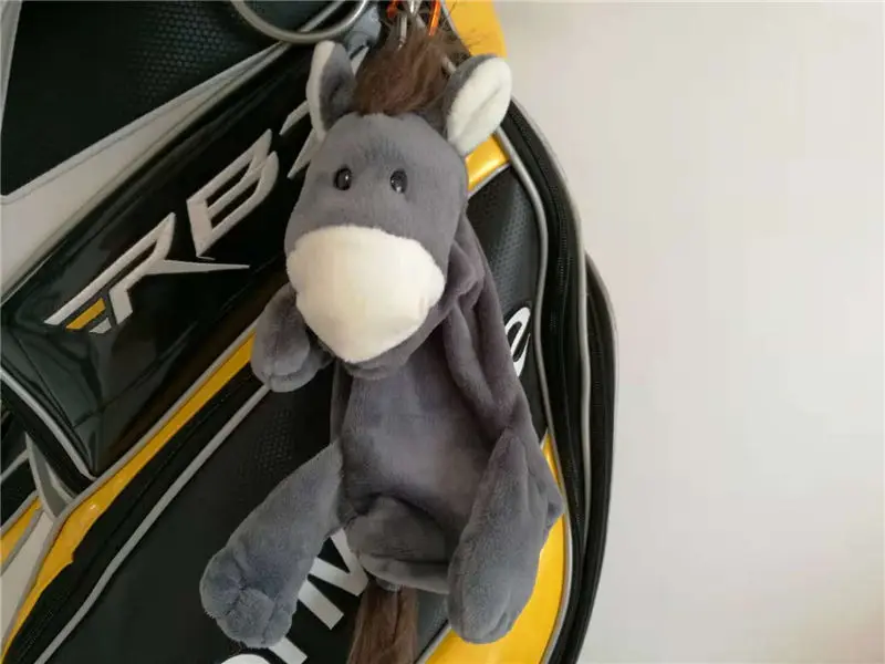 donkey Новые маленькие сумки на молнии для мячей для гольфа, можно упаковать 5-7 штук, мячи для гольфа, тройники, маркеры для ключей, забавные мультяшные животные, сумки для гольфа, многофункциональные - Цвет: donkey
