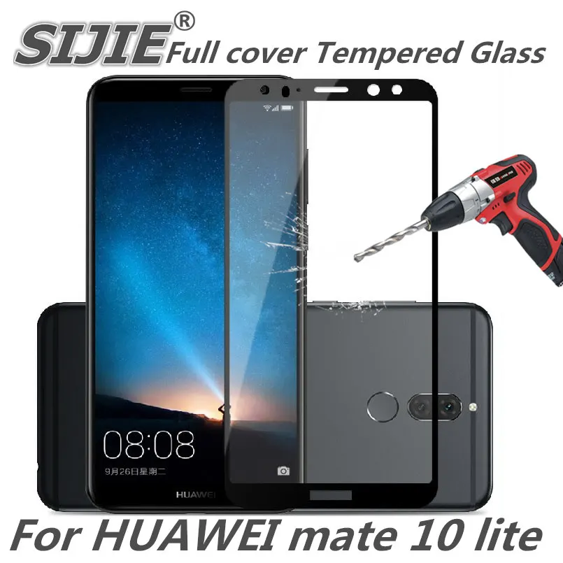 Полное покрытие закаленное стекло для HUAWEI mate 10 lite экран защитный чехол смартфона