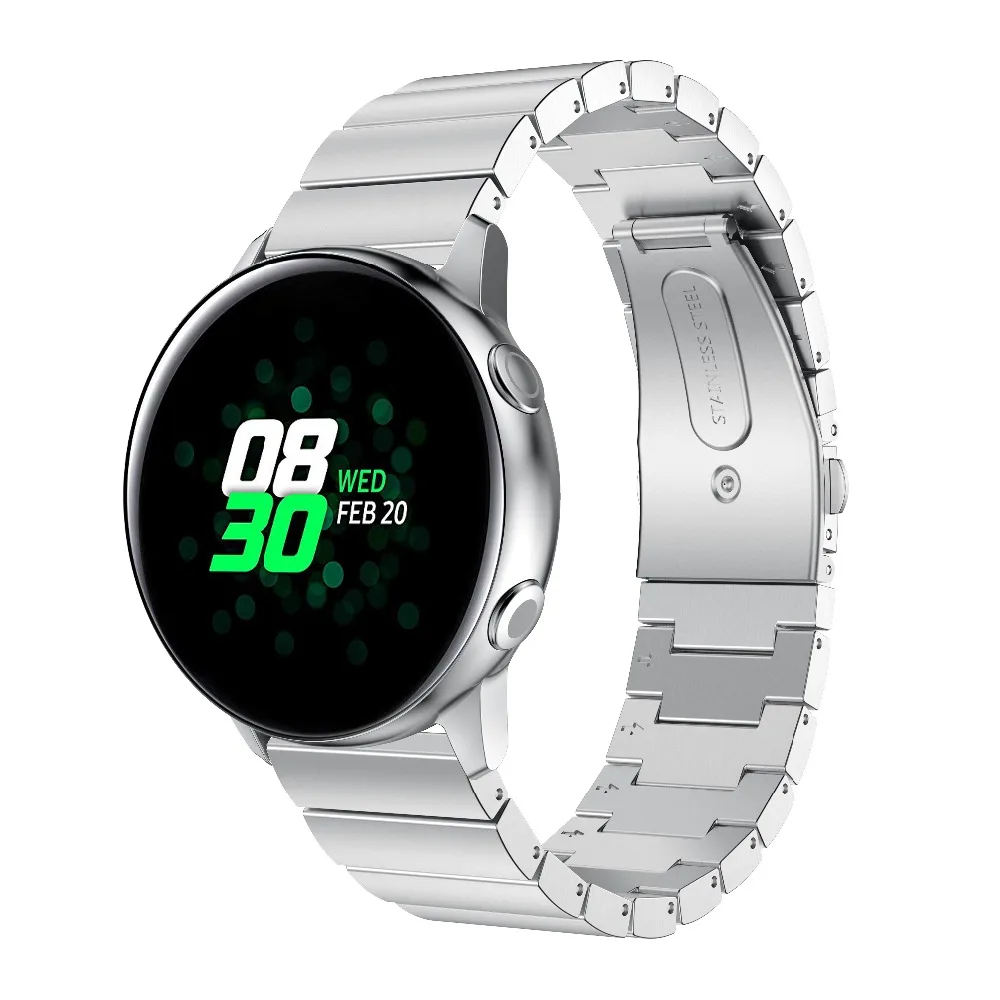 Ремешок из нержавеющей стали для Samsung Galaxy watch active браслет Gear S2/samsung 42 мм|Ремешки