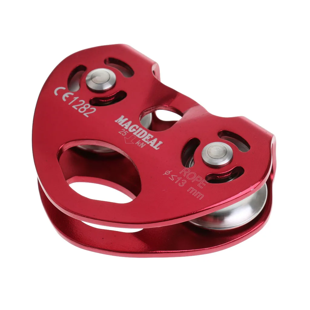 Профессиональная роликовая тележка с двойной скоростью 25 кН трос для альпинизма