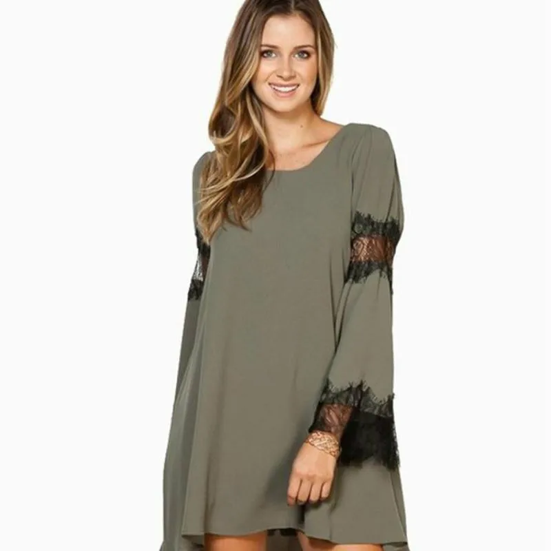 Женщины платье из шифона Summerdress Vestidos свободного покроя элегантный сексуальные
