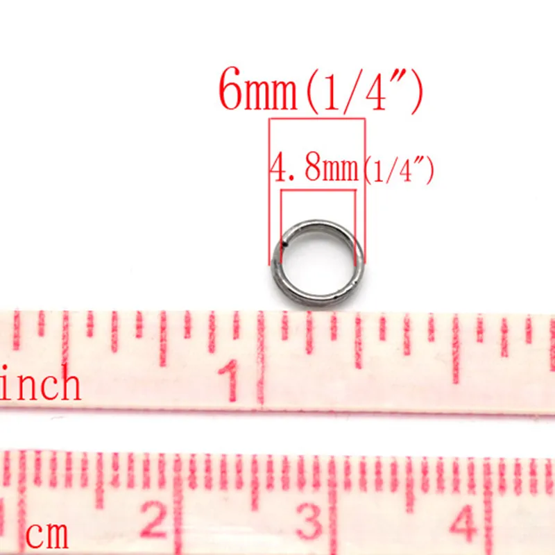 5000 шт. соединительные кольца с двумя петлями из металлического сплава Ювелирная