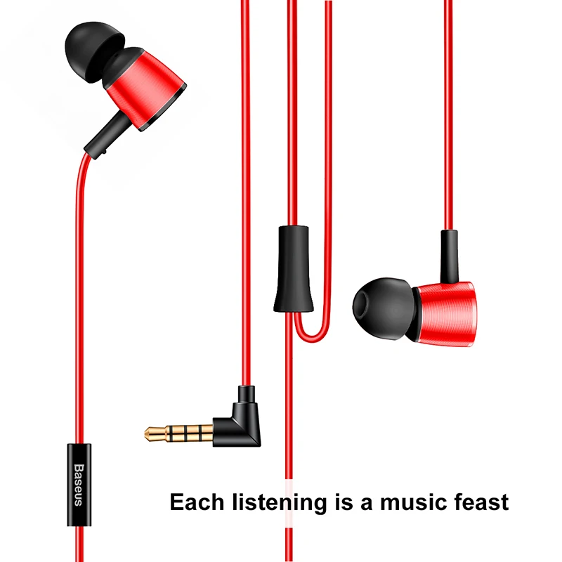 Наушники Baseus Hybrid Pro HD проводные наушники Hi Fi металлическая стерео гарнитура с