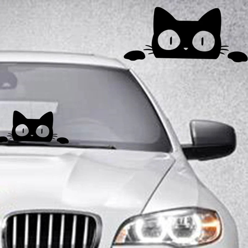 14 см * 6 сюрприз выглядывал автомобиля Стикеры виниловые наклейки в виде