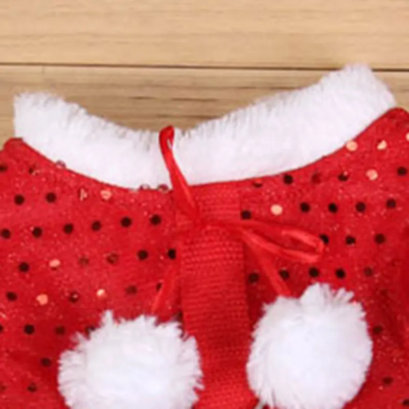 Cute Christmas Dog Dress Autumn Winter Warm Polyester Pet Vest Skirt Puppy Cat Dresses Pets Apparel For Small Medium Dogs | Дом и сад