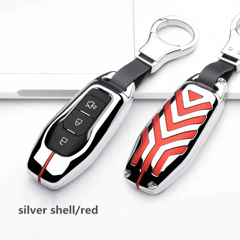 Сплав цинка ключа автомобиля крышка чехла для Ford Ranger Fusion эскорт Mondeo Galaxy S-Max Explorer