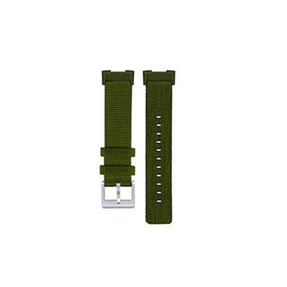 Army Green Ремешок для часов аксессуары для часов для Fitbit Charge 3 модный Военный нейлоновый ремешок для часов Прочный Баллистический - Цвет: Army Green