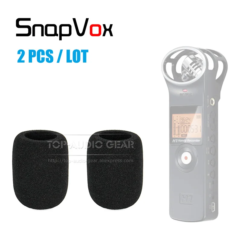 2 шт./лот ветрозащитная губка для микрофона поролоновая Крышка ZOOM H1 H 1 удобный