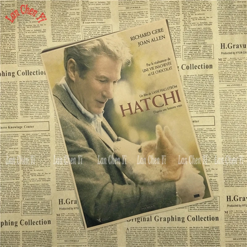 Фильм Hachi постер фильма делает ретро ностальгия крафт Бумага плакат для бара/кафе