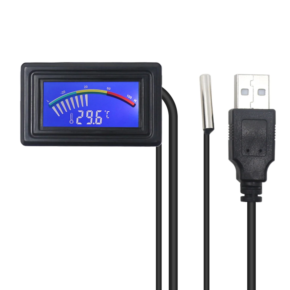 Ketotek usb термометр ЖК цифровой указатель автомобильный измеритель температуры