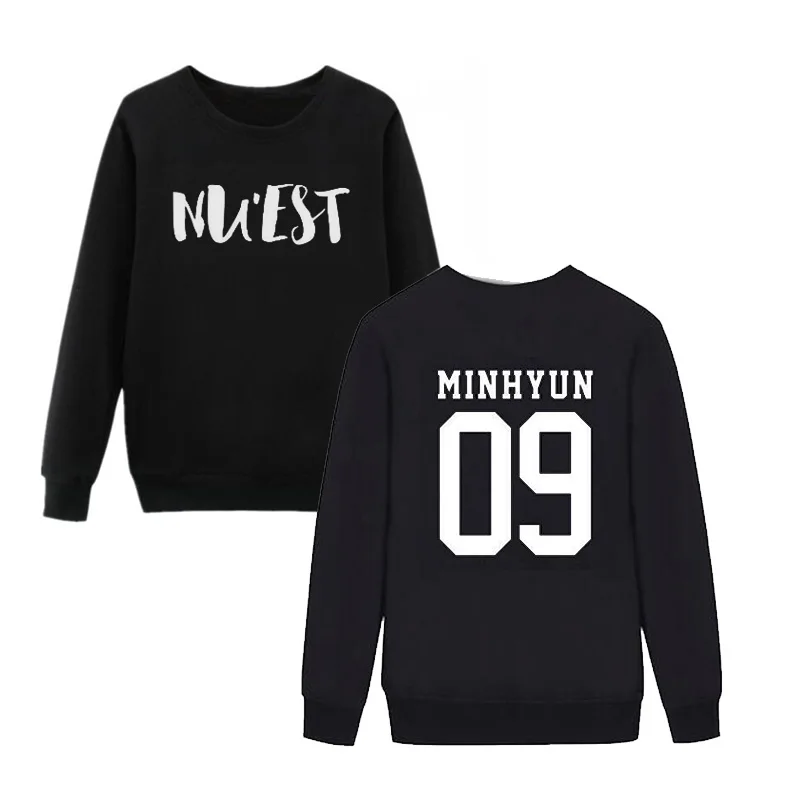 Vsenfo KPOP Корейская мода толстовка NUEST NU'EST после школы мальчиков Pledis альбом холст Толстовка Кофты