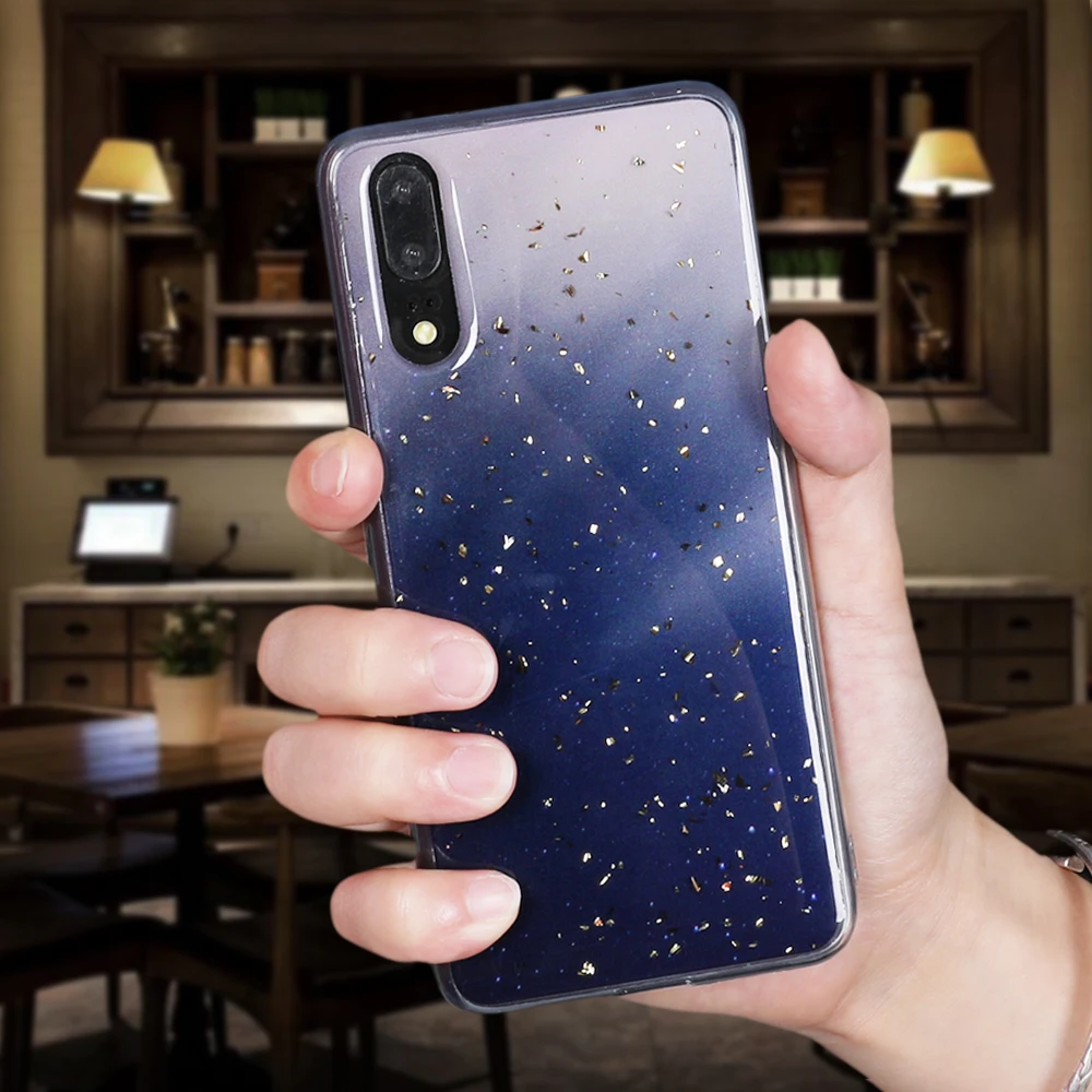 LOVECOM чехол для телефона huawei P20 P30 Pro Lite mate 20 Pro Nova 3i 4 Золотая пудра мрамор сердце мягкая эпоксидная задняя крышка чехол подарок