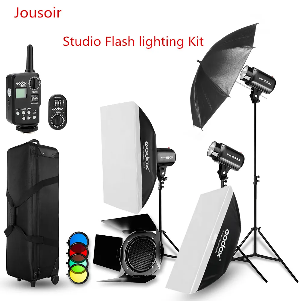 Godox строб студия Flash Light Kit 900 Вт фотографическое освещение срабатывает шторками