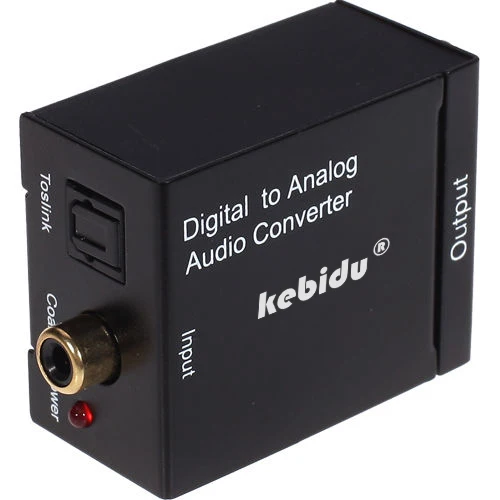 Цифровой переходник Kebidu оптический коаксиальный RCA Toslink сигнал в аналоговый
