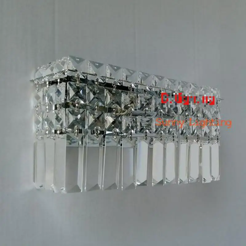Современный Роскошный K9 хрустальный настенный светильник для дома спальни