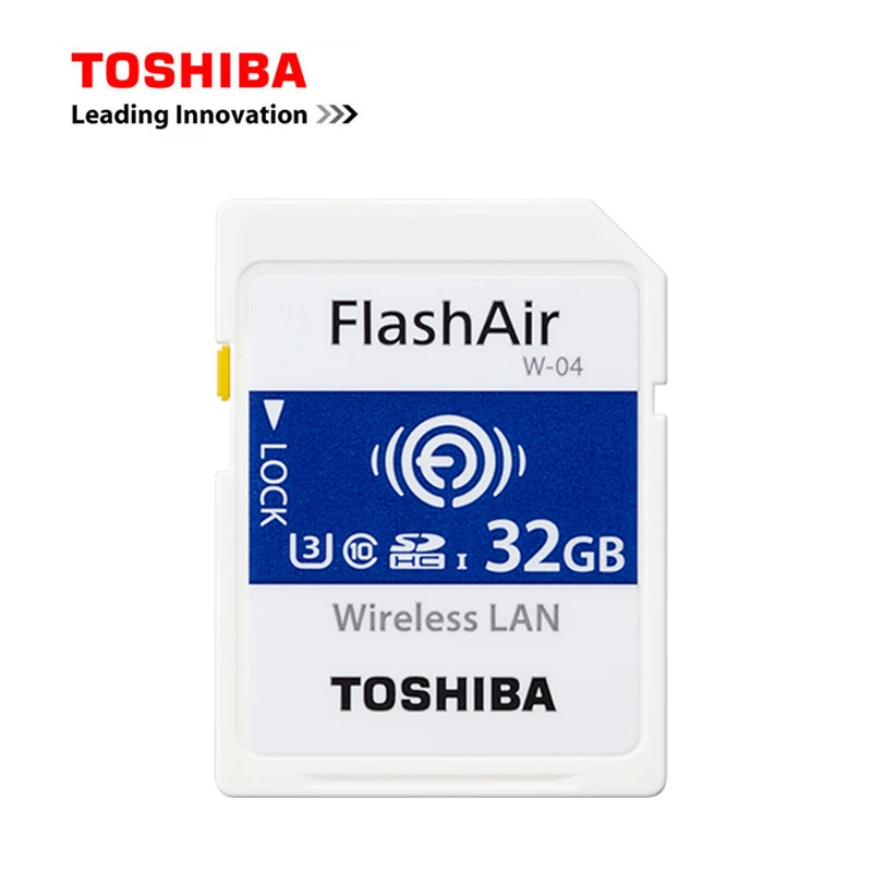 Карта памяти TOSHIBA Wi Fi 16 ГБ 32 64 W 04 sd карта FlashAir Class10 флеш камера для загрузки фото и