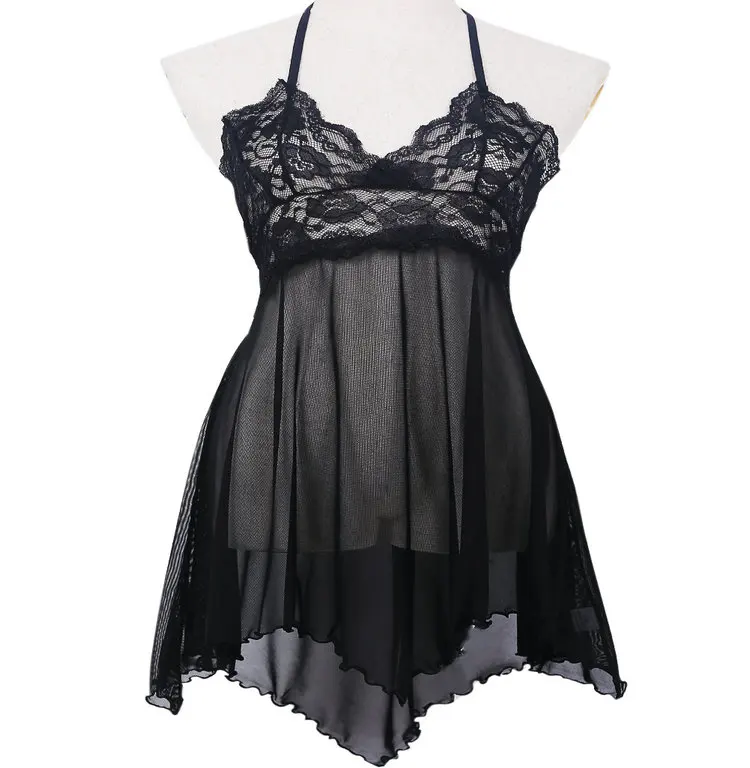 Fashion women Lace Sleep Dress Sexy Lingerie Nightgown Babydoll Pajamas Plus Size | Женская одежда