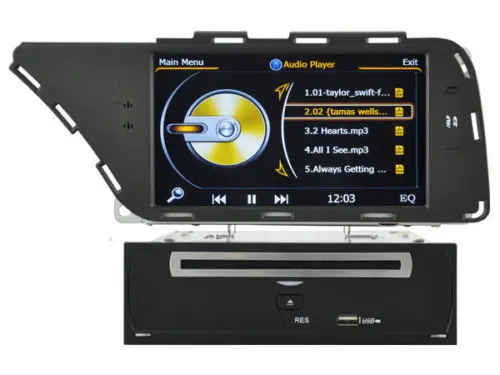 Для Audi A4 S4 RS4 A5 S5 2008-2014 Автомобильный DVD навигации Мультимедиа Bluetooth Мониторы MP3 USB SD