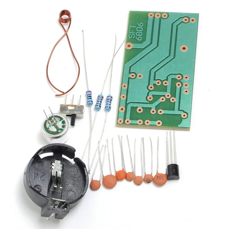 Модуляция частоты беспроводной микрофон модуль DIY Kit FM передатчик доска запчасти наборы простой электронный набор