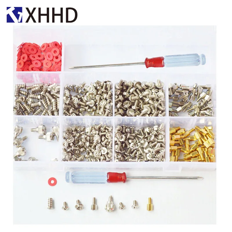 

Hard Disk DIY Motherboard PC Personal Computer Assemble Case Fan Hand Screw Bolt Standoff Washer Set Assortment Kit Box 660pcs