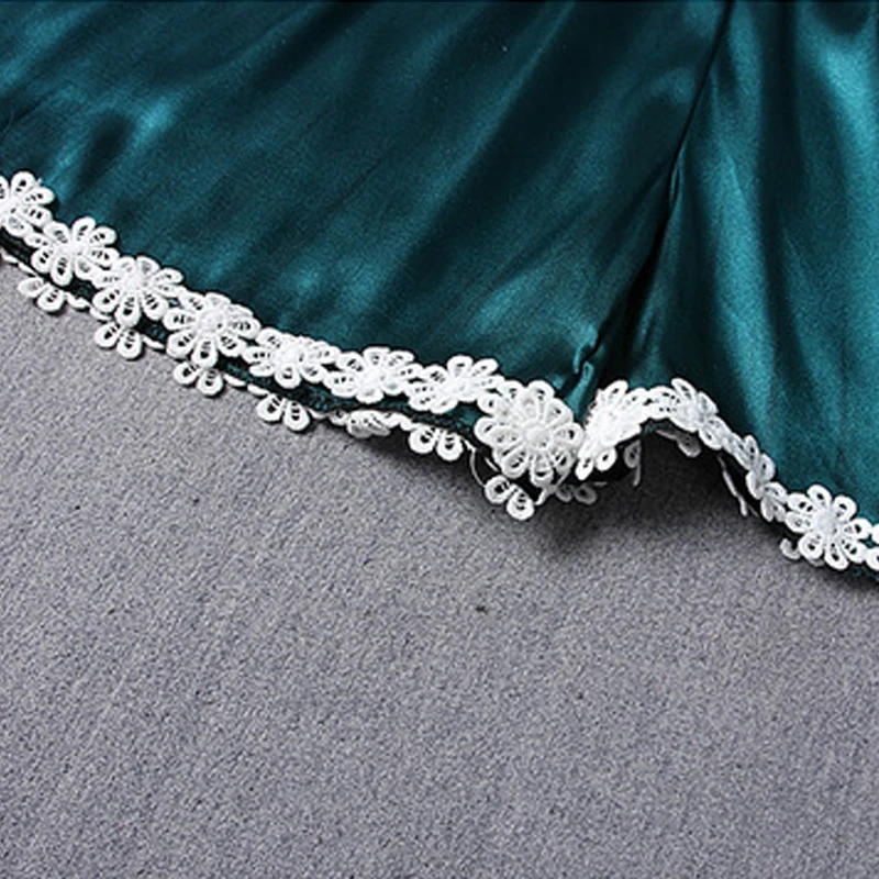 Drop Ship Sexy Condole Belt Knickers Home Wears Bosom Mat Wear Night Two Suit Taste Newly Lady Imitate Real Silk Pajama | Женская одежда