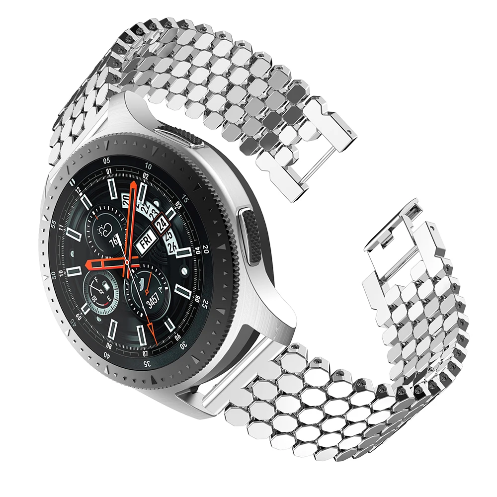 Браслет из нержавеющей стали для Samsung Galaxy Watch 46 мм металлический ремешок часов 22