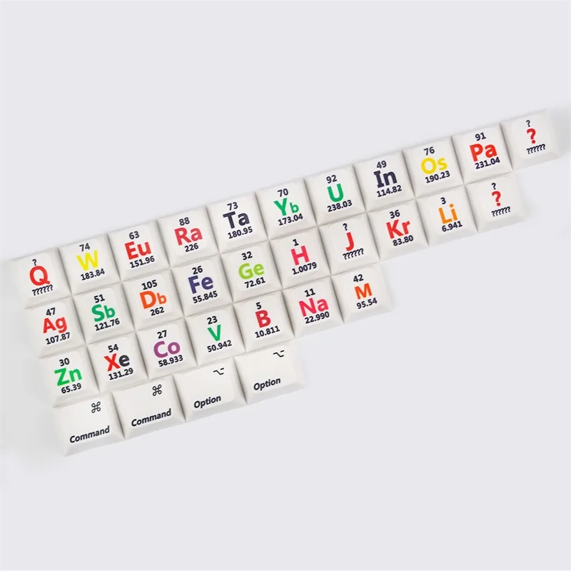 Вишневый профиль pbt keycaps 26 клавиш химический элемент стол для механической