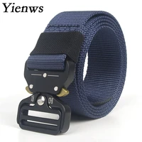 yienws men belts 200cm canval nylon tactical belts men plus size cinto militar 150cm belt black outwear riem heren wid 3 8 yib33