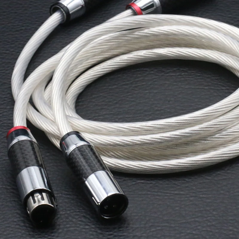 Кабель Hifi 5N OCC 2 XLR папа Мама однотонный аудио кабель Hi End 3 Pin разъемы для микрофона