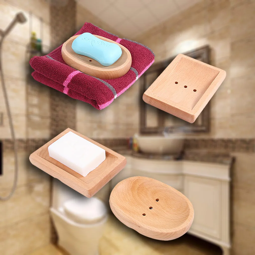 Дропшиппинг деревянный держатель для мыла Коробка душевая тарелка