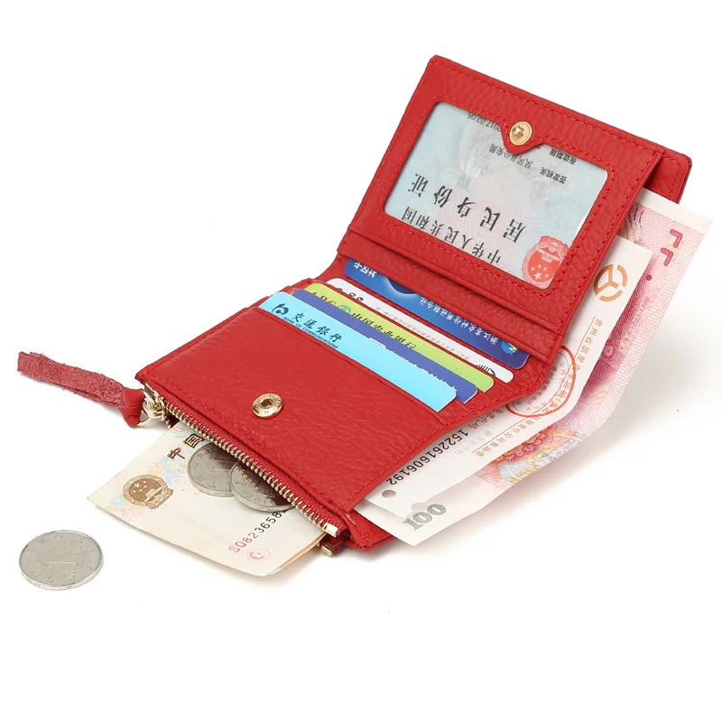 Зеркальный Солнечный 2018 Модный кошелек из натуральной кожи женский короткий