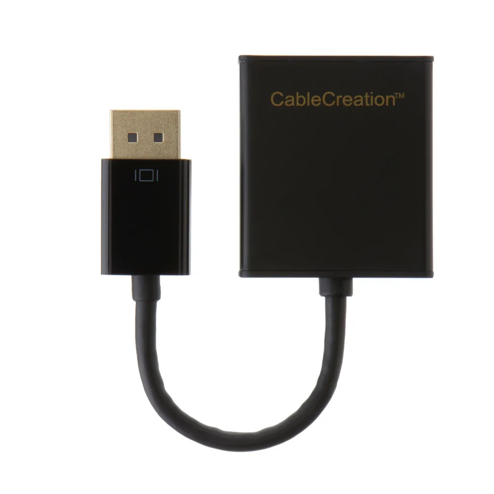 CableCreation (Active) DisplayPort к адаптеру DVI DP DVI-I Eyefinity поддержка нескольких экранов черный 15