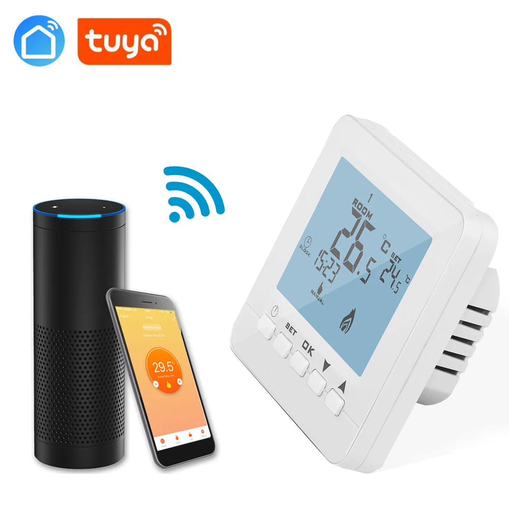 Tuya APP Электрический привод, радиатор смартфона WiFi термостат система подогрева пола для теплого пола