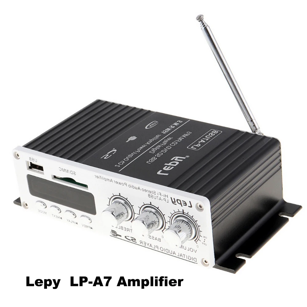FM/SD/USB/MP3/MMC Player Hi Fi стерео подключения USB Мощность DC12V 16V светодиодный Car Audio Динамик