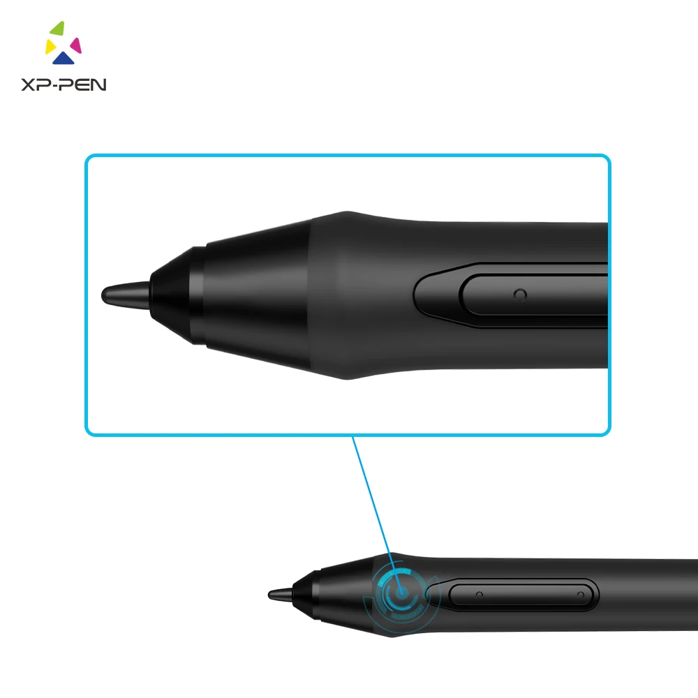 XP-Pen PN05 треугольный безбатарейный пассивный стилус для XP-Pen Star G640s/Deco 03/Artist 13,3 с ластиком и 8 х сменных Nibs