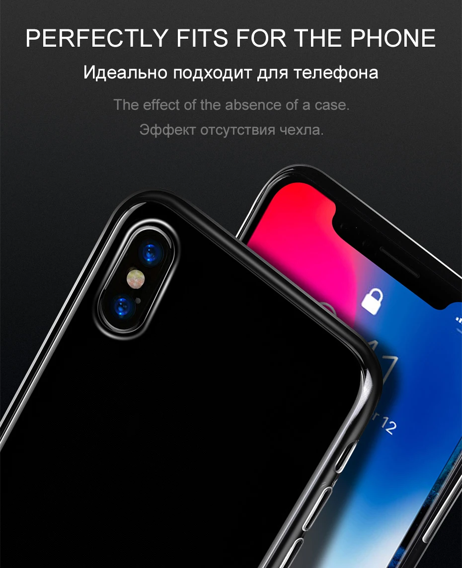 HOCO ультра тонкий прозрачный мягкий ТПУ чехол для iPhone X Xs тонкий прозрачный защитный силиконовый чехол на айфон xs Max XR 10 Coque