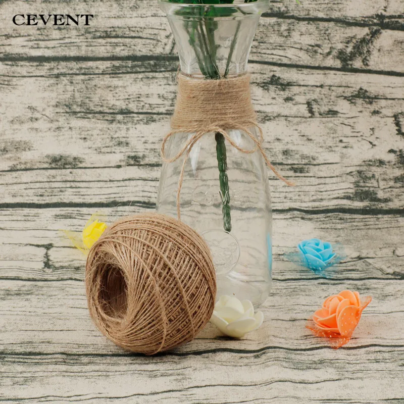 CEVENT 100 м Винтаж джут шпагат верёвка из сизальской пеньки DIY ручной работы подарок