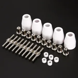 Фонарь для плазменного резака, расходные материалы, удлиненные никелированные насадки электродов для плазменной резки CUT40 312, 30 шт.