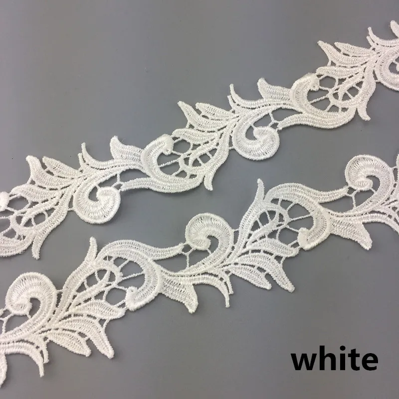 Кружевная ткань с ажурной вышивкой 2 размера ширина 4 5 см белый и черный цвета