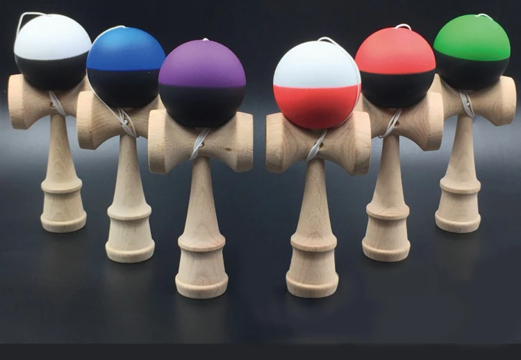 Эластичный краска KENDAMA двойной цвет outdoo шарики весело интересное жонглирование