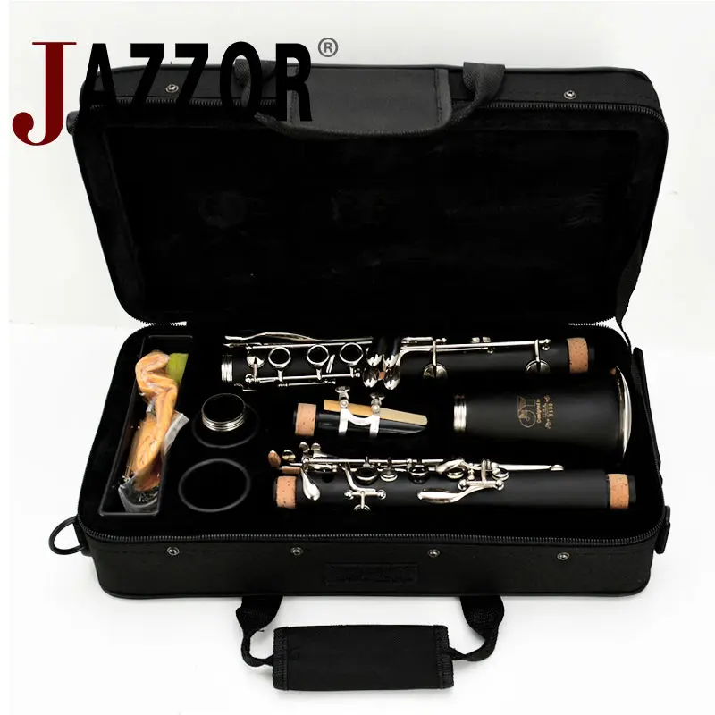 JAZZOR JYCL E100 кларинет 17 клавишный Профессиональный B плоский жесткий резиновый